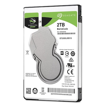 Seagate 2.5 in. BarraCuda 2 TB 5400 RPM SATA 6.0 GB 128 MB Hard Drive SE332003